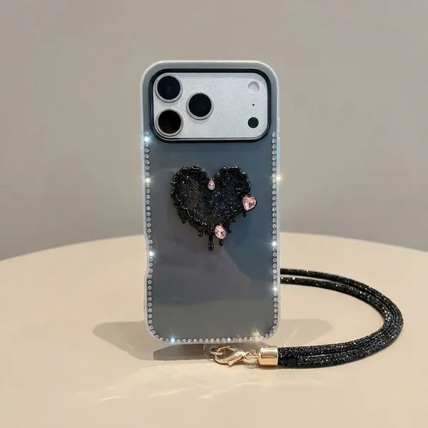 Dripping_Heart_Phone_Case_with_Beaded_Strap_Pack_Of_3