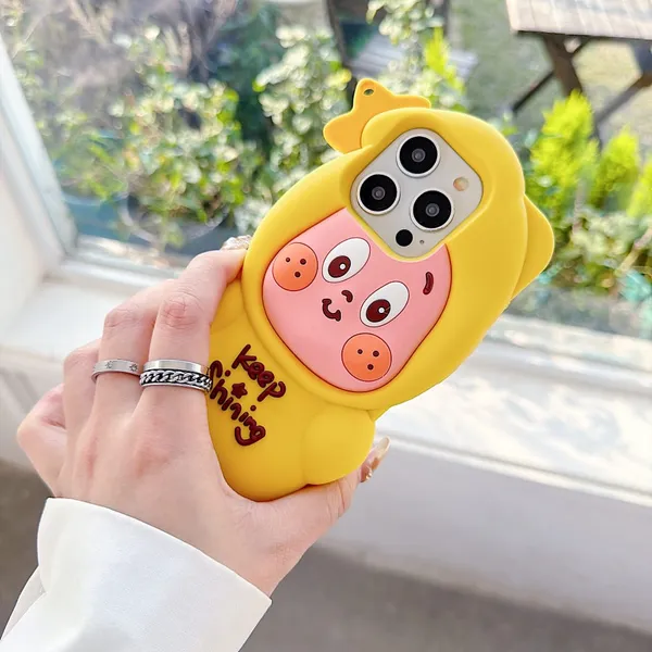 Cute_Yellow_Character_iPhone_Case_with_3D_Arms_and_Legs_Pack_Of_3