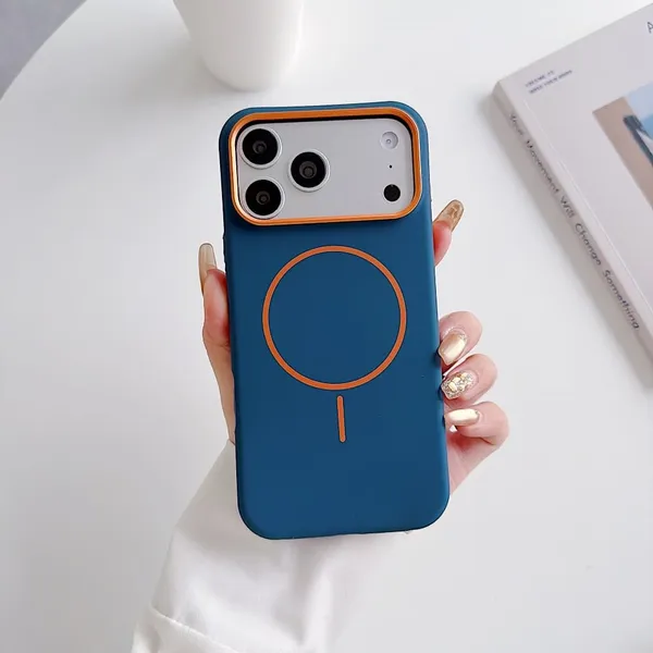 MagSafe_Compatible_Phone_Case_with_Camera_Protection_-_Blue_&_Orange_Design_Pack_Of_3