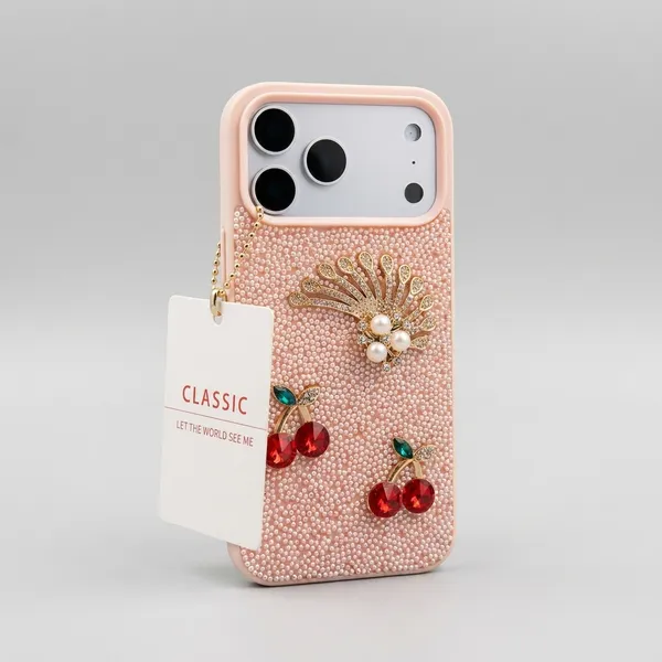 Sparkly_Pink_Phone_Case_with_Floral_and_Cherry_Embellishments_Pack_Of_3