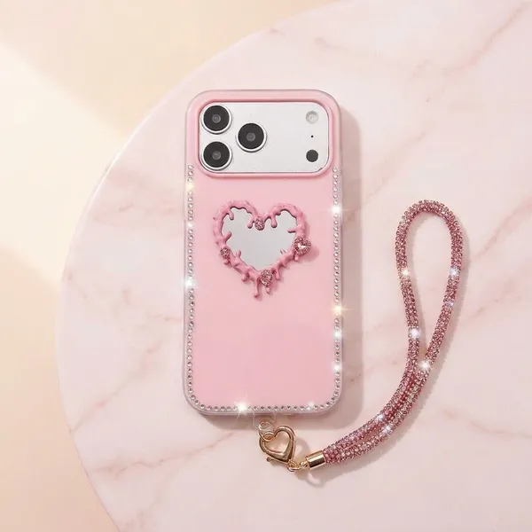 Pink_Heart_Mirror_Phone_Case_with_Crossbody_Strap