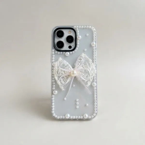 Luxury_Pearl_&_Bow_iPhone_Case_with_Rhinestone_Border_Pack_Of_3