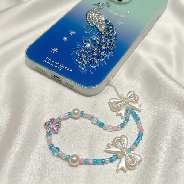 Decorative_Peacock_Phone_Case_with_Beaded_Wrist_Strap_Pack_Of_3