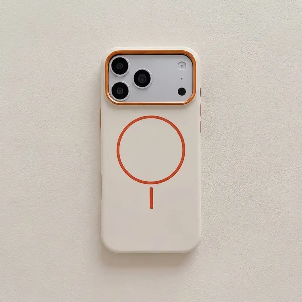 MagSafe_Compatible_iPhone_Case_with_Camera_Slider_-_Beige/Orange_Pack_Of_3