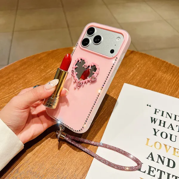 Heart_Mirror_Phone_Case_with_Wrist_Strap_and_Rhinestone_Border_Pack_Of_3