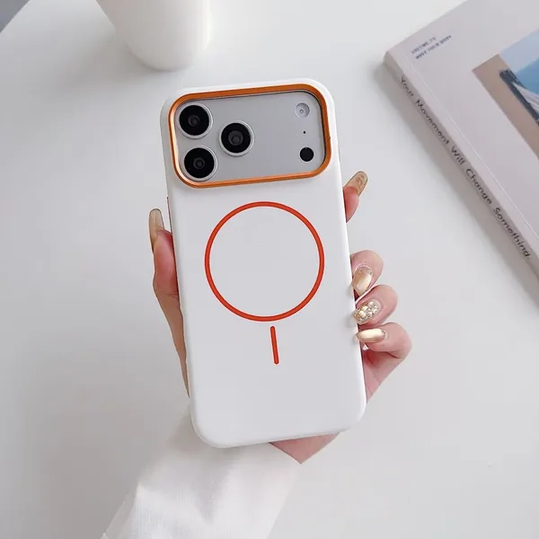 MagSafe_Compatible_iPhone_Case_with_Camera_Slider_-_White_with_Red_Ring_Design_Pack_Of_3