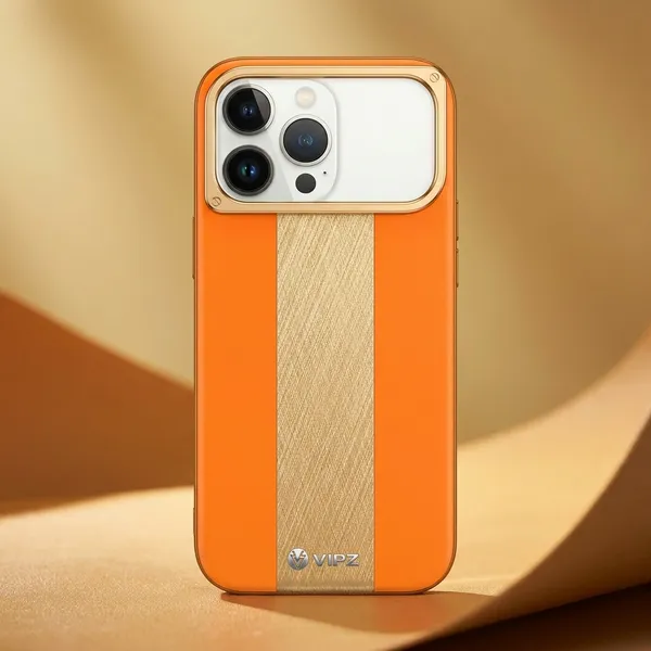 VIPZ_Orange_Phone_Case_with_Beige_Fabric_Strap_Pack_Of_3