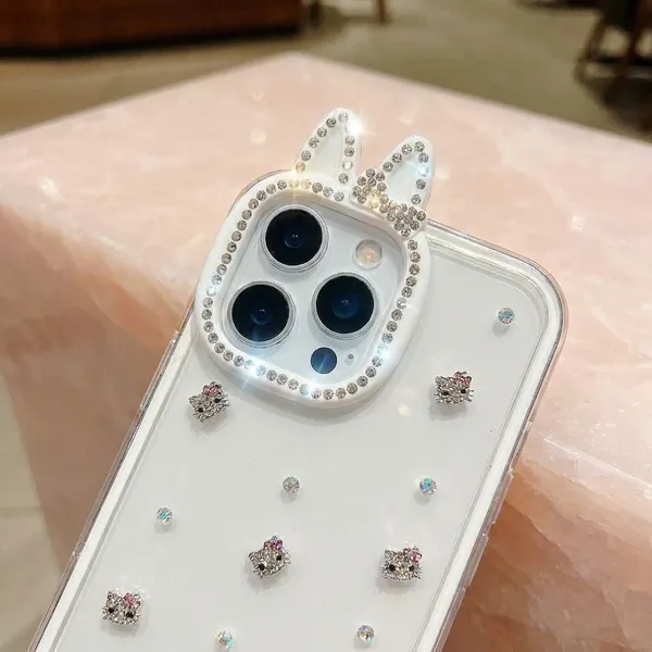 Cute_Cat_Ear_Crystal_Studded_Clear_Phone_Case_with_Protective_Camera_Ring_Pack_Of_3