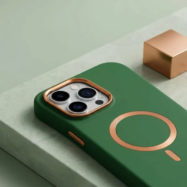 MagSafe_Compatible_iPhone_Case_with_Camera_Slider_-_Green_with_Gold_Accent_Pack_Of_3