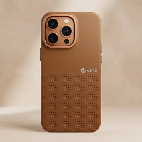 VIPZ_Textured_Leather_Phone_Case_with_Camera_Protection_-_Golden_Brown_Pack_Of_3