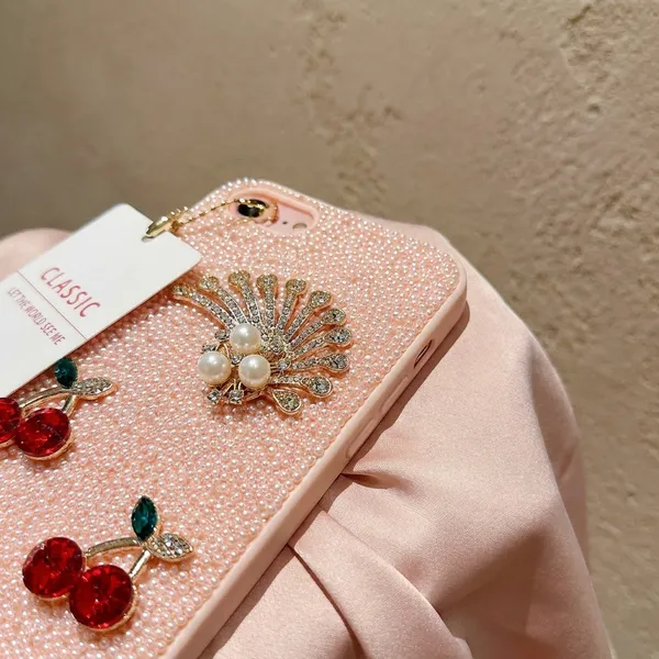 Sparkling_Peacock_&_Cherry_Embellished_Phone_Case_with_Card_Holder_-_Pink_Pack_Of_3