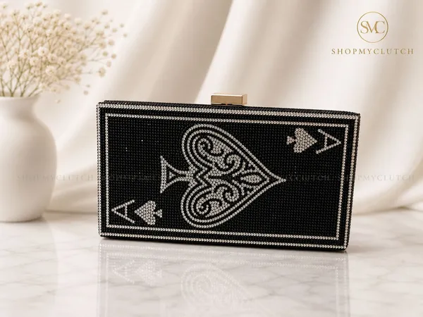 Black_Ace_Of_Spades_Crystal_Embellished_Evening_Clutch_With_Chain_Strap