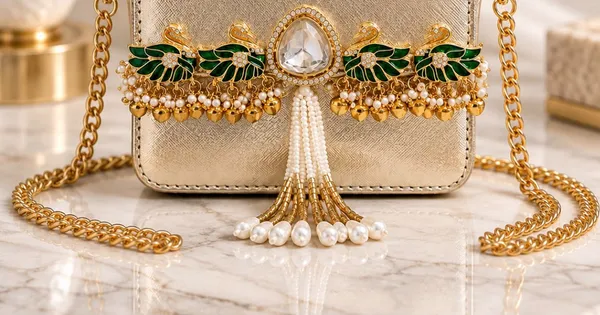 Emerald_pearl_Royal_Mini_Bag|Crossbody_Bag|Dual_Sling