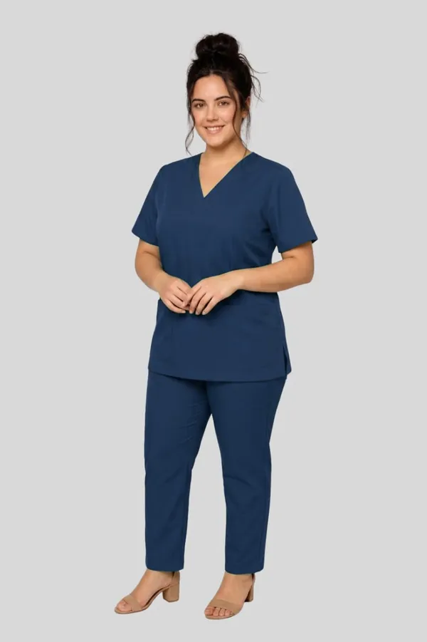 Professional_Navy_Blue_Medical_Scrub_Set_V_Neck_Top_&_Pants