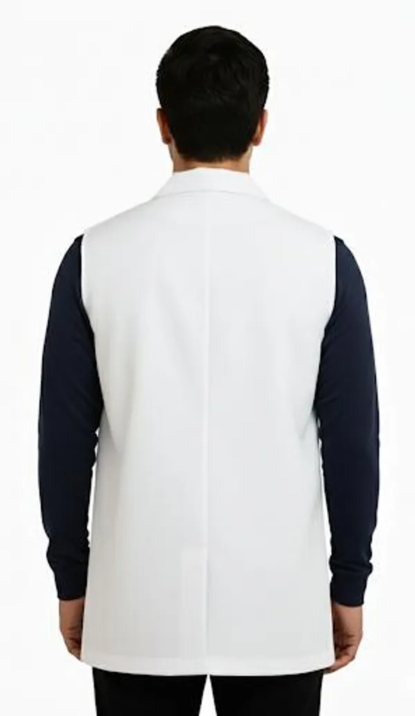 White_Sleeveless_Lab_Coat