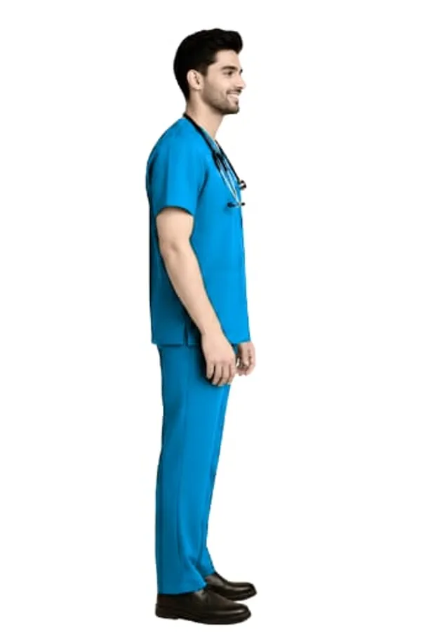 Medical_Scrubs_Set_For_Men_Professional_Healthcare_Uniform_With_V_Neck_Top_And_Pants