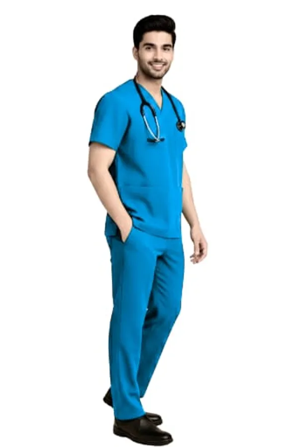 Medical_Scrubs_Set_For_Men_Professional_Healthcare_Uniform_With_V_Neck_Top_And_Pants
