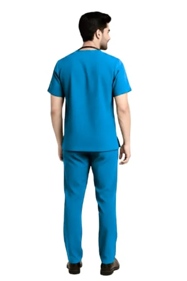 Medical_Scrubs_Set_For_Men_Professional_Healthcare_Uniform_With_V_Neck_Top_And_Pants