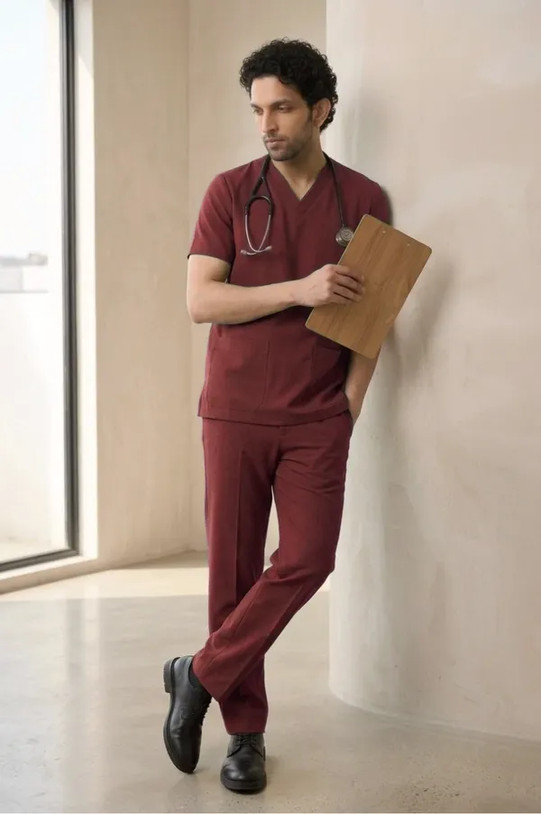Maroon_Scrub_Suit_For_Men