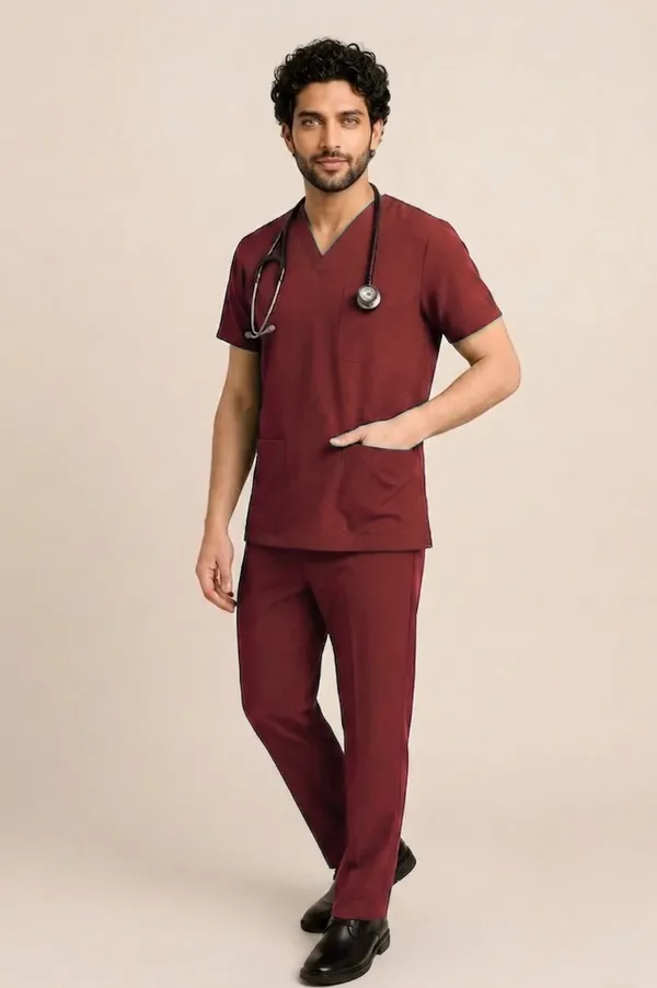 Maroon_Scrub_Suit_For_Men