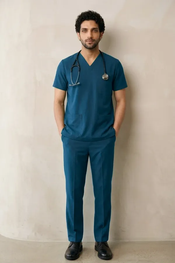 Peacock_Blue_Scrub_Suit_For_Men
