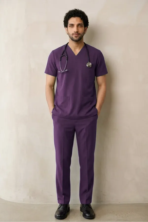 Wine_Scrub_Suit_For_Men