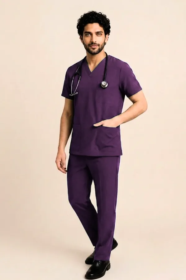 Wine_Scrub_Suit_For_Men