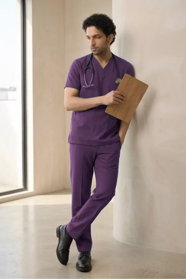 Wine_Scrub_Suit_For_Men