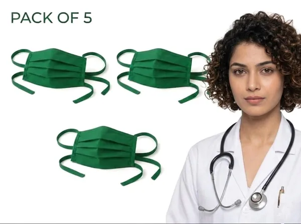 green_cotton_set_of_5_mask