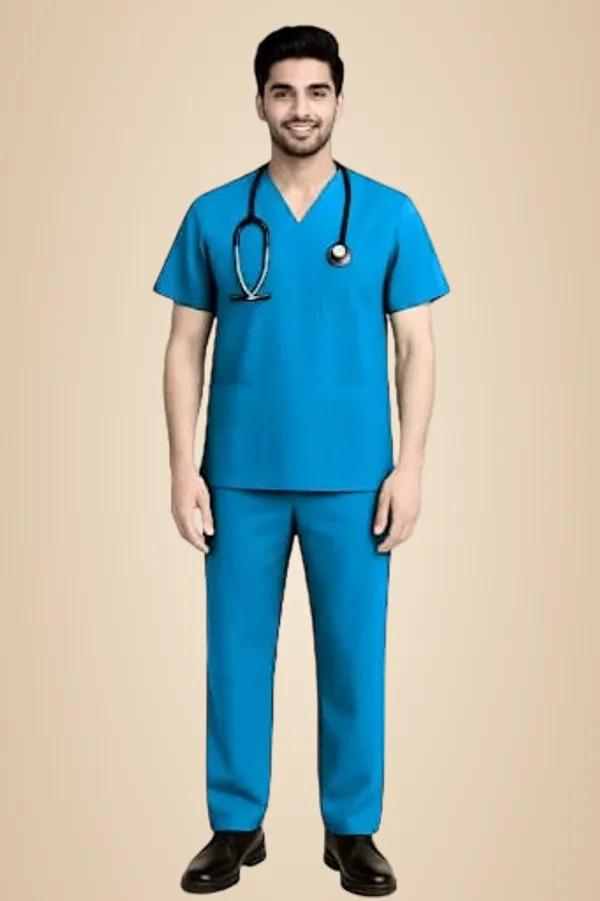 Medical_Scrubs_Set_For_Men_Professional_Healthcare_Uniform_With_V_Neck_Top_And_Pants