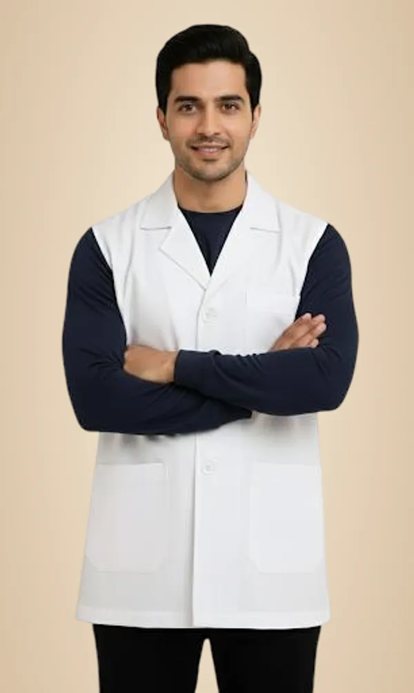 White_Sleeveless_Lab_Coat