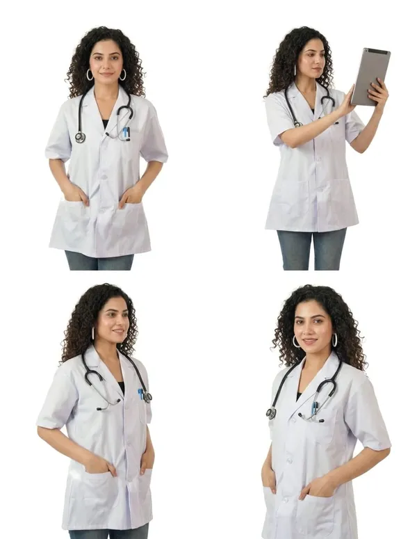 Half_Sleeve_White_Lab_Coat