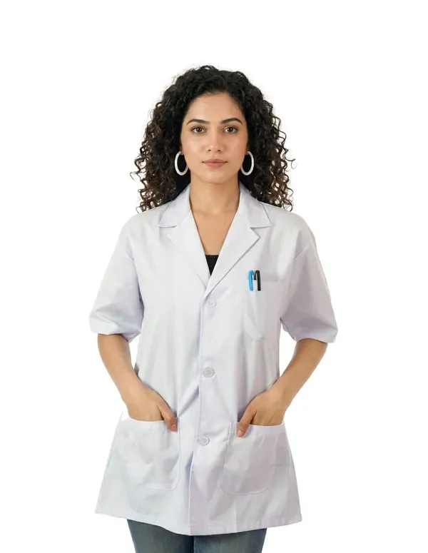 Half_Sleeve_White_Lab_Coat