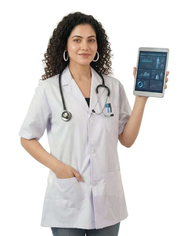 Half_Sleeve_White_Lab_Coat