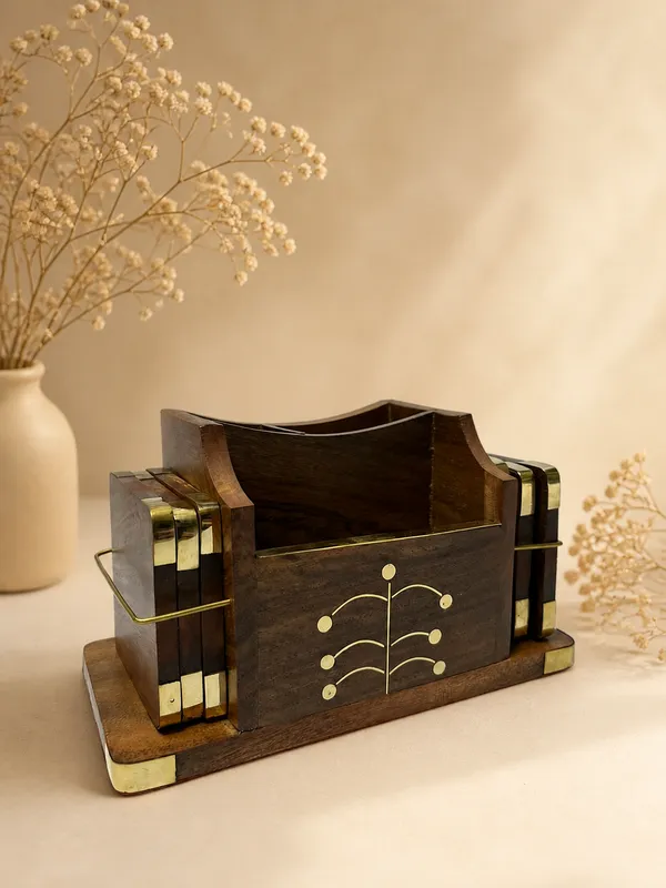 Wooden_Desk_Organizer_With_Brass_Accents_And_Floral_Inlay_Design