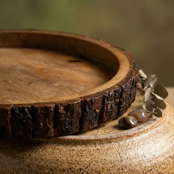 Handcrafted_Wooden_Tray_for_Decoration,_Dining_Room_Table_Wooden_Tray_for_Serving,_Dining_Table_Organizer,_Serving_Tray,_Centre_Table_Decor_for_Home_Kitchen_(Bakkal_Tray),_Round