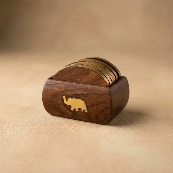 Wooden_Tea_Coaster_Set_With_Elephant_Inlay_Design_And_Holder
