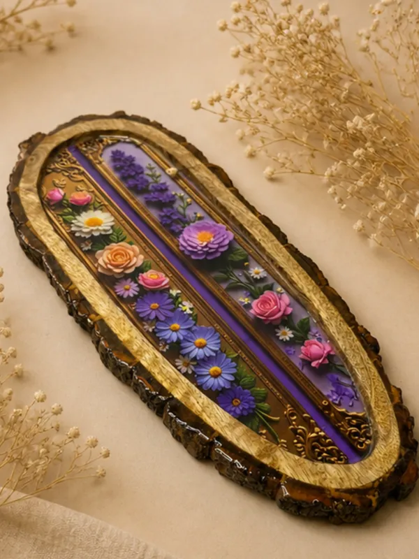 Handcrafted_Floral_Wood_Serving_Tray_-_Decorative_Resin_Art_With_Natural_Bark_Edge