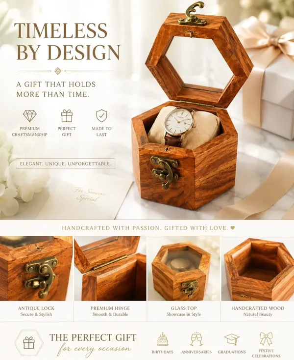Handmade_Wooden_Hexagon_Watch_Box_with_Glass_Lid_|_Premium_Single_Watch_Storage_Case_|_Luxury_Gift_Box