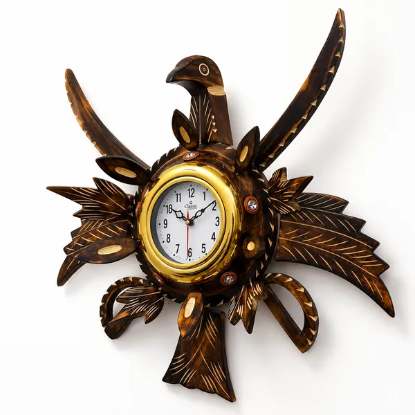 Handmade_Wooden_Eagle_Wall_Clock_|_Luxury_Decorative_Bird_Wall_Clock_|_Rustic_Wooden_Home_Decor