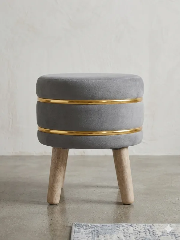 Luxury_Velvet_Ottoman_Stool_with_Wooden_Legs_|_Grey