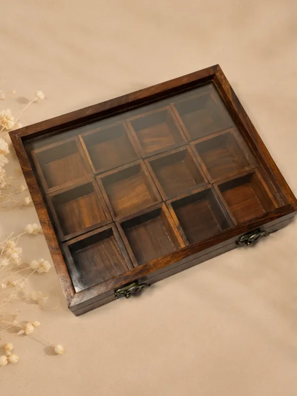 Wooden_Table_Masala_Box_With_12_Compartments_And_Glass_Lid