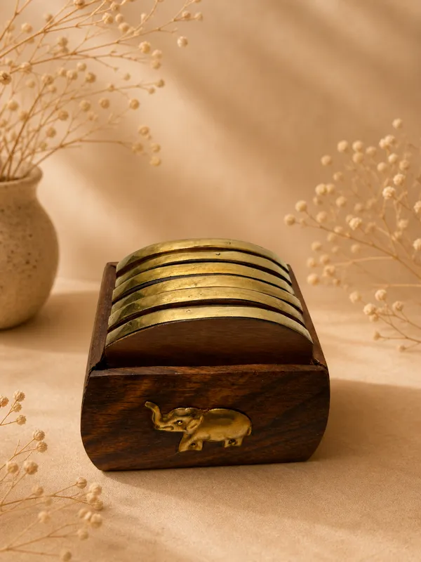 Wooden_Tea_Coaster_Set_With_Elephant_Inlay_Design_And_Holder