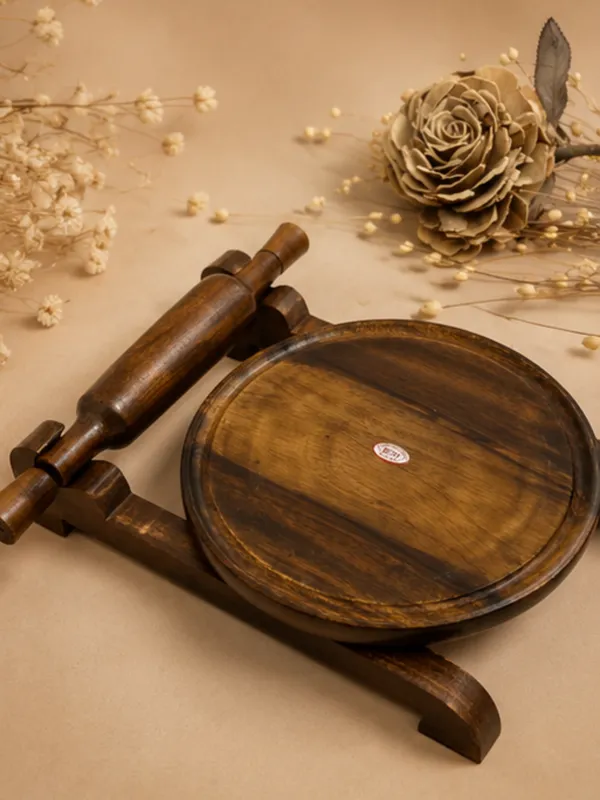 Wooden_Chakla_Belan_Set_with_Stand_Handcrafted_Roti_Rolling_Board_&_Pin_Solid_Wood_Kitchen_Tool_for_Chapati_Puri_&_More