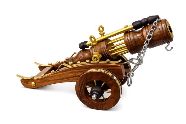 Handcrafted_Wooden_Vintage_Royal_Folding_Cannon_Showpiece_With_Brass_Accents_-_Small