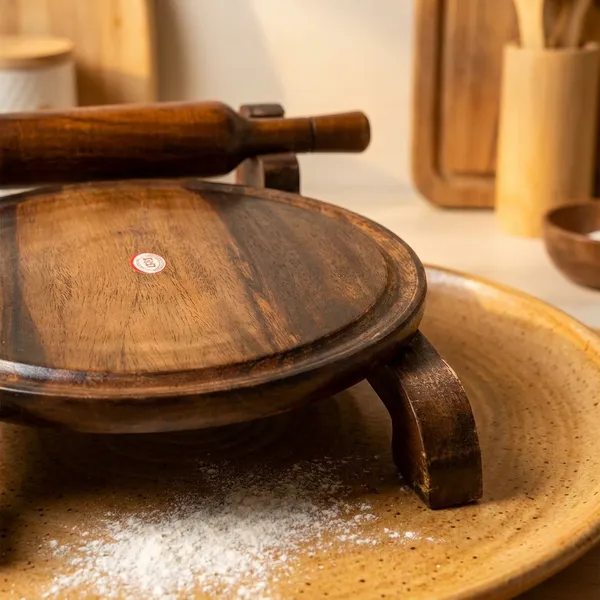 Wooden_Chakla_Belan_Set_with_Stand_Handcrafted_Roti_Rolling_Board_&_Pin_Solid_Wood_Kitchen_Tool_for_Chapati_Puri_&_More