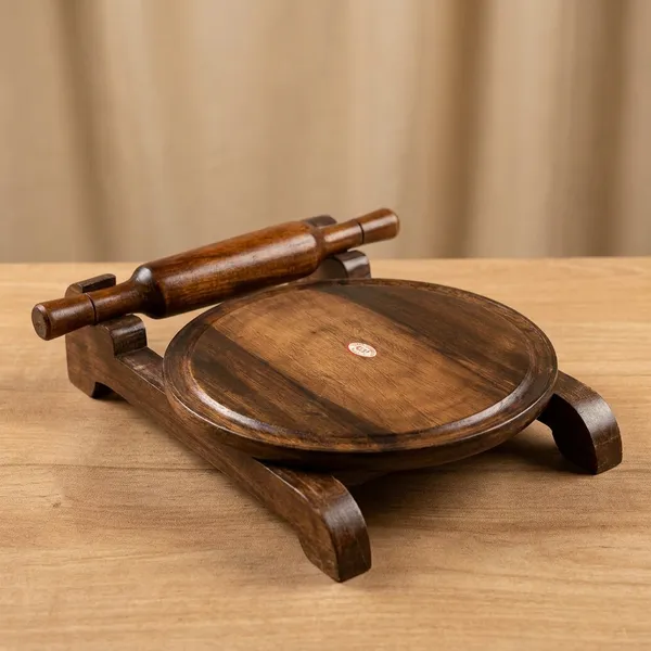 Wooden_Chakla_Belan_Set_with_Stand_Handcrafted_Roti_Rolling_Board_&_Pin_Solid_Wood_Kitchen_Tool_for_Chapati_Puri_&_More