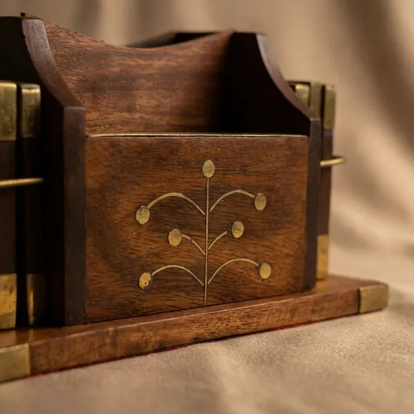 Wooden_Desk_Organizer_With_Brass_Accents_And_Floral_Inlay_Design