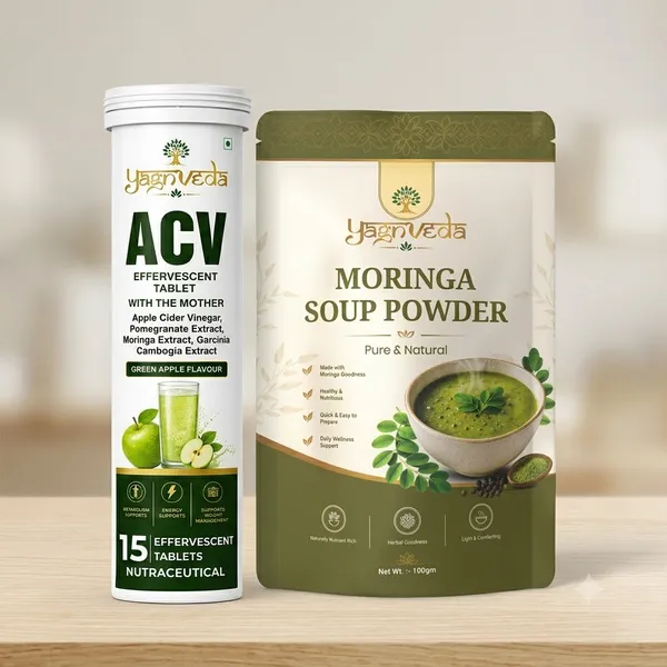 Yagnveda_Moringa_Soup_100_Gm_And_Acv_Effervescent_Tablet_15_Pack_Of_2