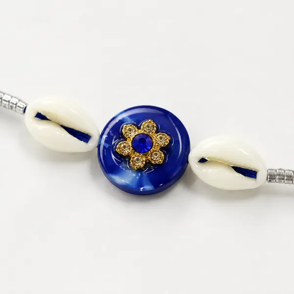 Blue_Shell_&_Pearl_Designer_Rakhi_for_Brother